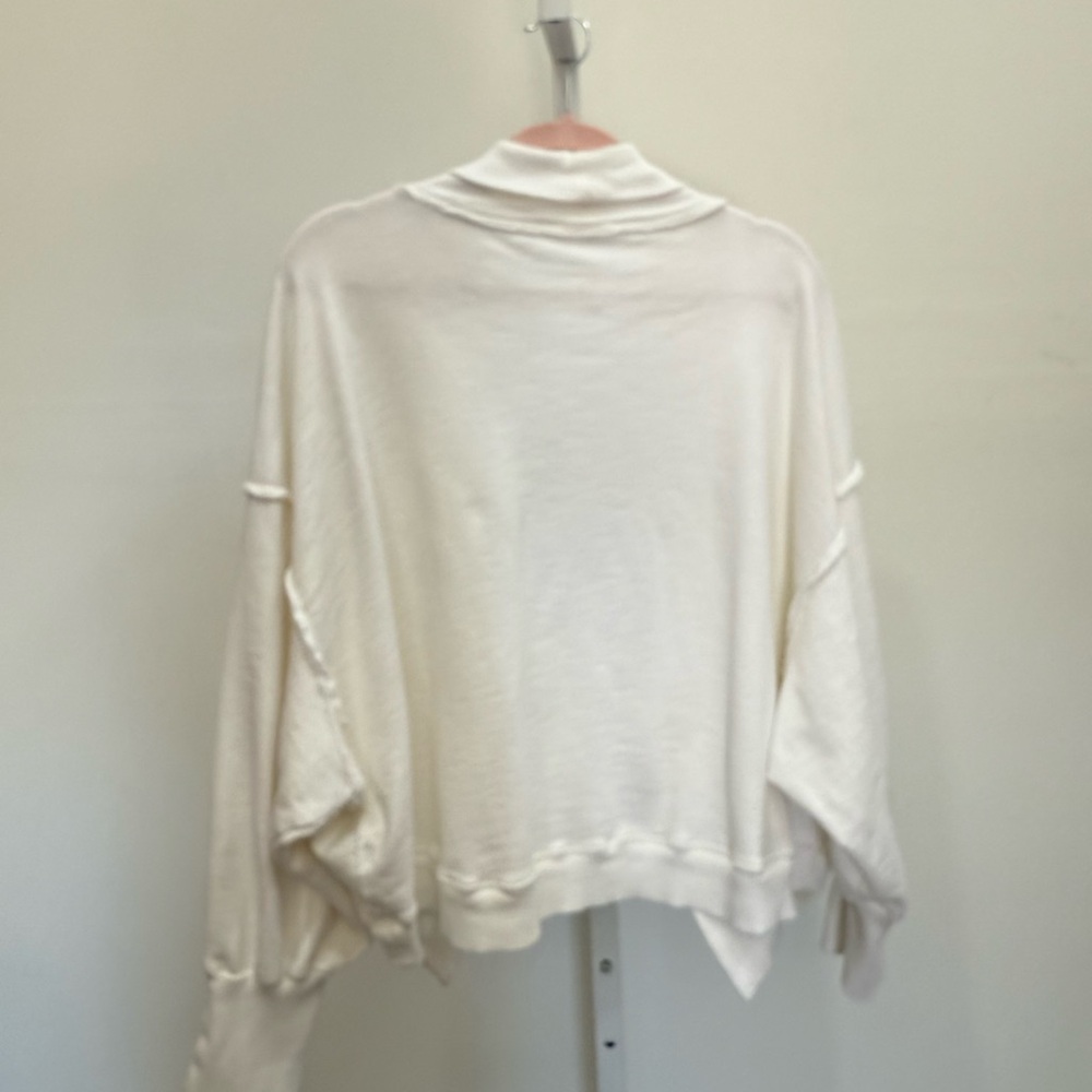 Daily Practice White Cardigan boho slouchy M/L - Picture 4 of 5